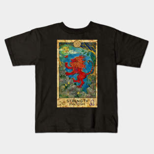 Strength. Major Arcana Tarot Card. Kids T-Shirt